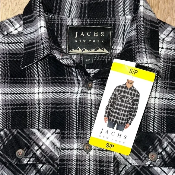 Jachs Black and White Casual Button Down Shirt - Picture 2 of 8